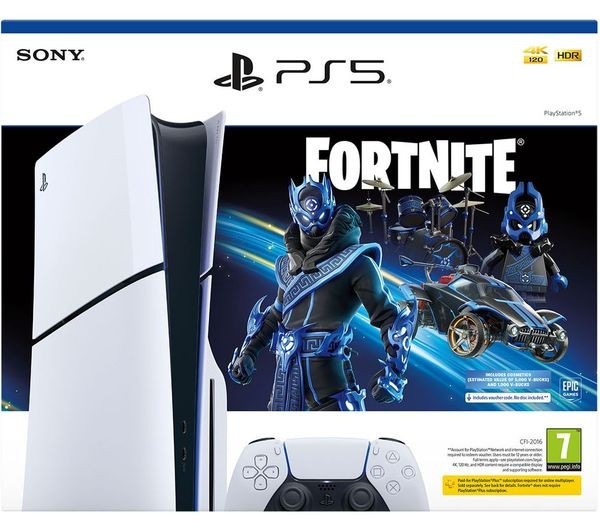 Sony PlayStation 5 Slim 1TB Disc Edition Cobalt Star Fortnite Bundle