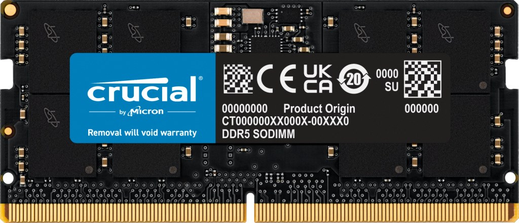 CT16G56C46S5T memory module 1 x DDR5 262 pin SO DIMM ECC