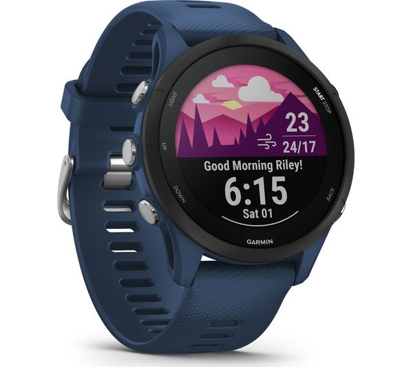 Garmin Forerunner 255 GPS Running Watch Tidal Blue