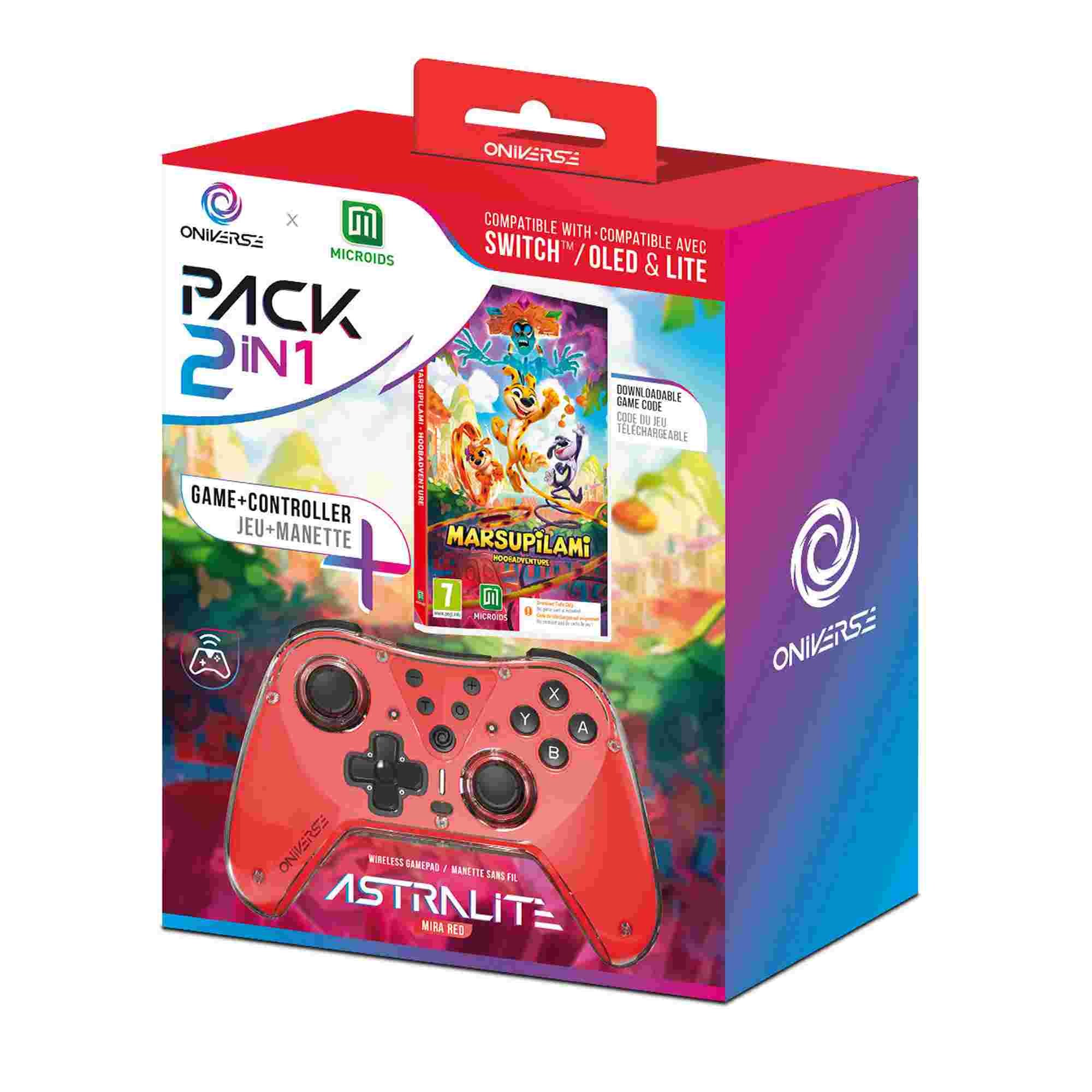 Astralite Wireless Bluetooth Controller Marsupilami Hoobadventure Nintendo Switch