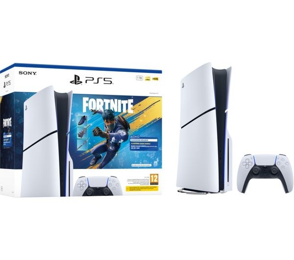 Sony PlayStation 5 Slim 1TB Disc Edition Fortnite Flowering Chaos Bundle Console
