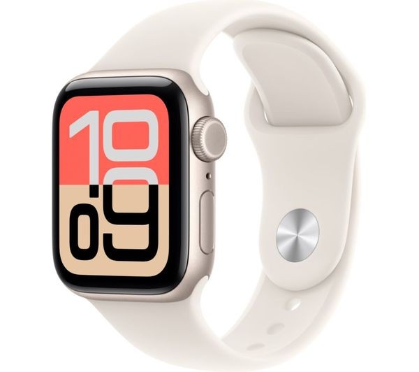 Apple Watch SE 3 Smartwatch 40mm Starlight Aluminium Starlight Sport Band S/M